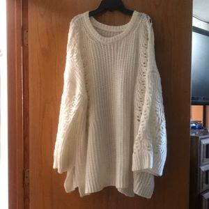 Cozy cream anthropology sweater